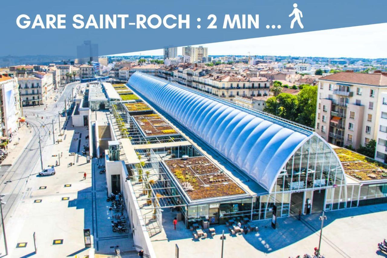 Nouveau - Jungle Montpeul - Clim - Wifi Fibre - Netflix - 5' Du Centre Et Gare - Parking - Loggia - 15' Des Plages Montpellier Exterior foto