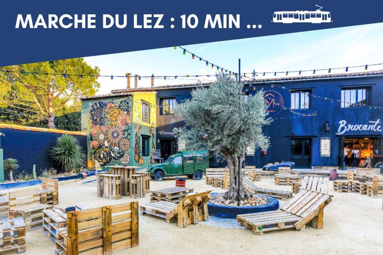 Nouveau - Jungle Montpeul - Clim - Wifi Fibre - Netflix - 5' Du Centre Et Gare - Parking - Loggia - 15' Des Plages Montpellier Exterior foto